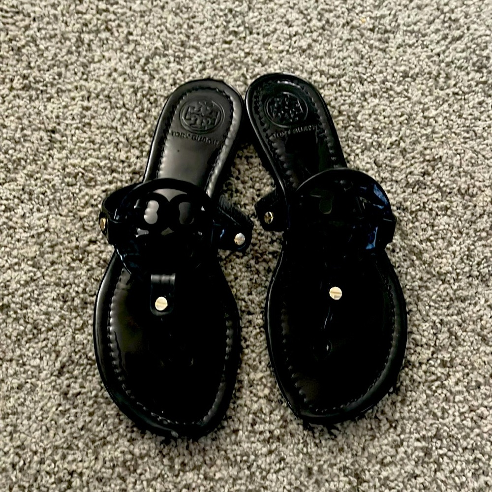 Bkack paten leather Miller Tory Burch